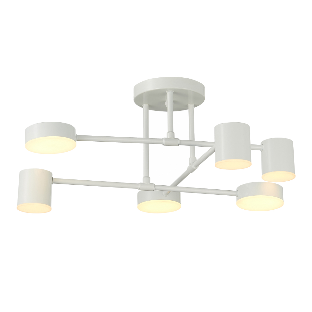 SLE201052-06 Светильник потолочный Белый/Белый LED 6*7W 4000K NOBEL