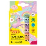 Пластилин 6 цветов Jovi, 90г, растительный, пастельный, карт. коробка