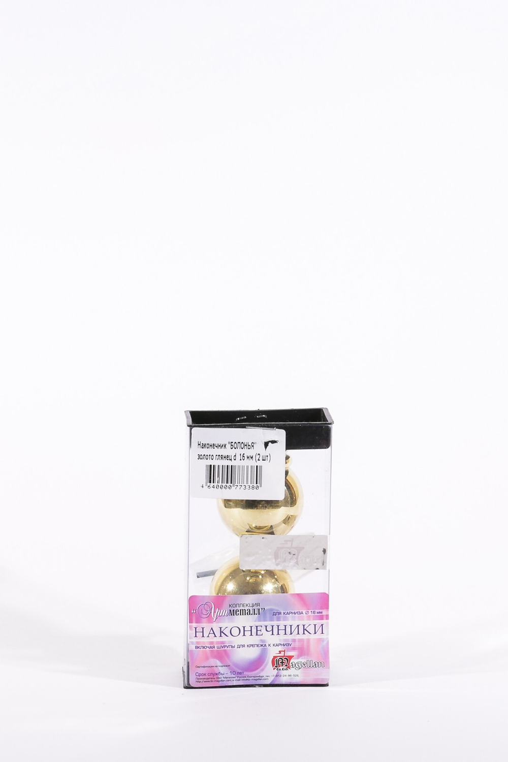 Наконечник АМ Болонья 16 мм, золото гл.