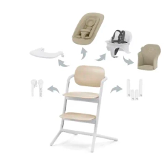 Стульчик Cybex Lemo 4-in-1 Set Sand White