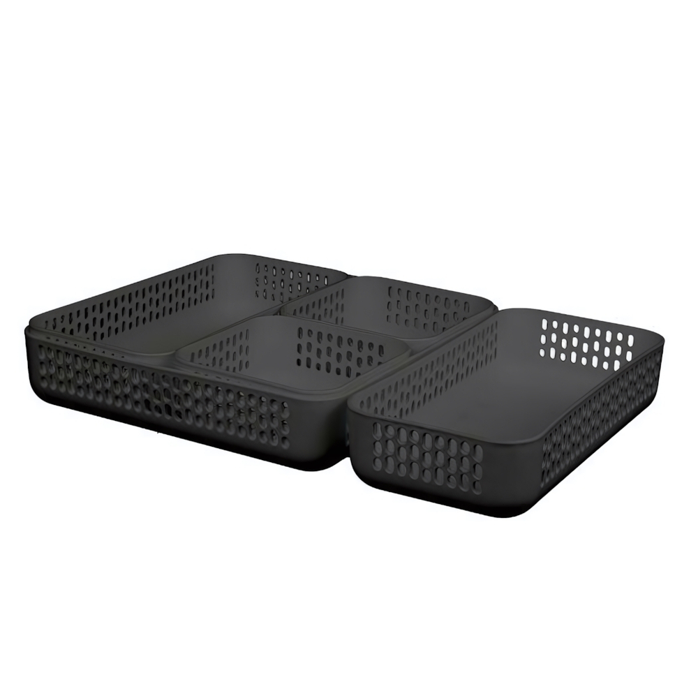 Набор органайзеров UNO (сет 2) в комплекте 5 штук цвет графитовый