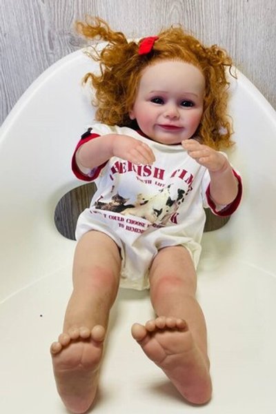 УЦЕНКА4 Кукла Реборн мягконабивная 60см в пакете (FA-601)