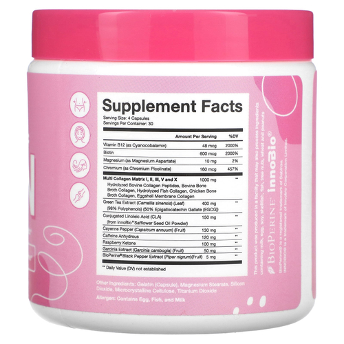 Obvi, Collagenic Burn, 120 капсул