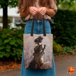 Сумка шоппер с принтом Адский Рай