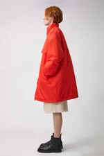 Парка Choompu оверсайз красная