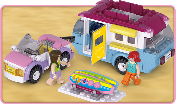 Konstruktor \ Конструктор Girl's Dream/Auto met Caravan