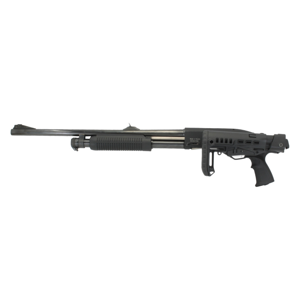 Пластиковый приклад МР-155, МР-135, DLG Tactical. Черный