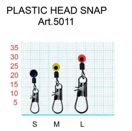 Застежка с вертлюгом  Fish Season Plastic Head Shad Пластик 5011