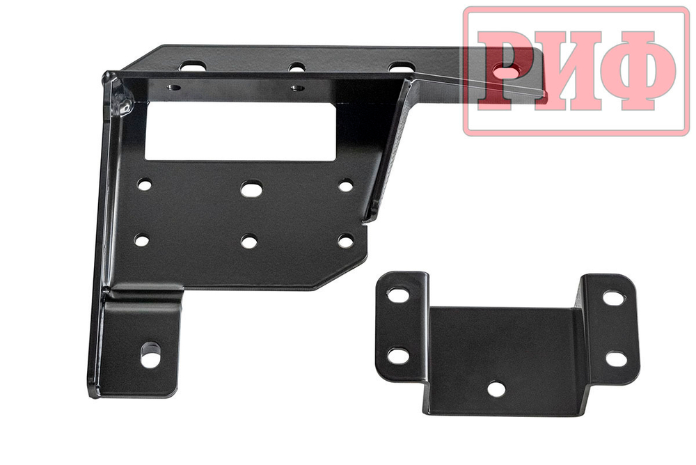 Фаркоп передний (переходник) для съёмной лебедки в штатный бампер Toyota Hilux 2015+ РИФ