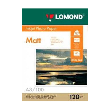 0102162 Lomond 120 г/м2 А3 односторонняя матовая