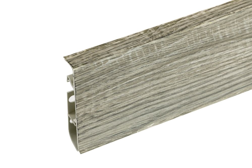 Плинтус Cezar Hi-Line 317 Темная сосна Агас, 2500x75x22 мм