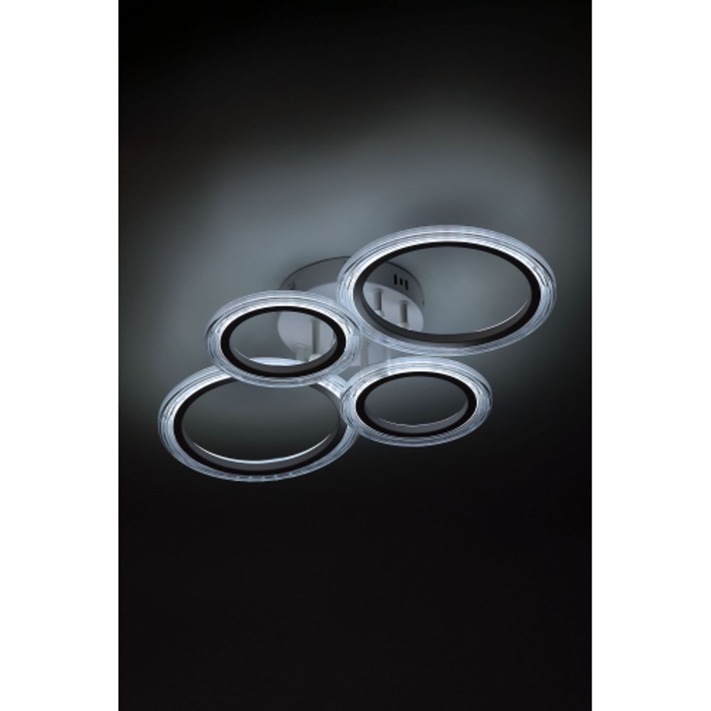 Светильник потолочный светодиодный ЭРА Модерн Ring CLL-1-59W 3K-6,5K RC WH с ДУ белый | Светильники SPB-6 с ДУ