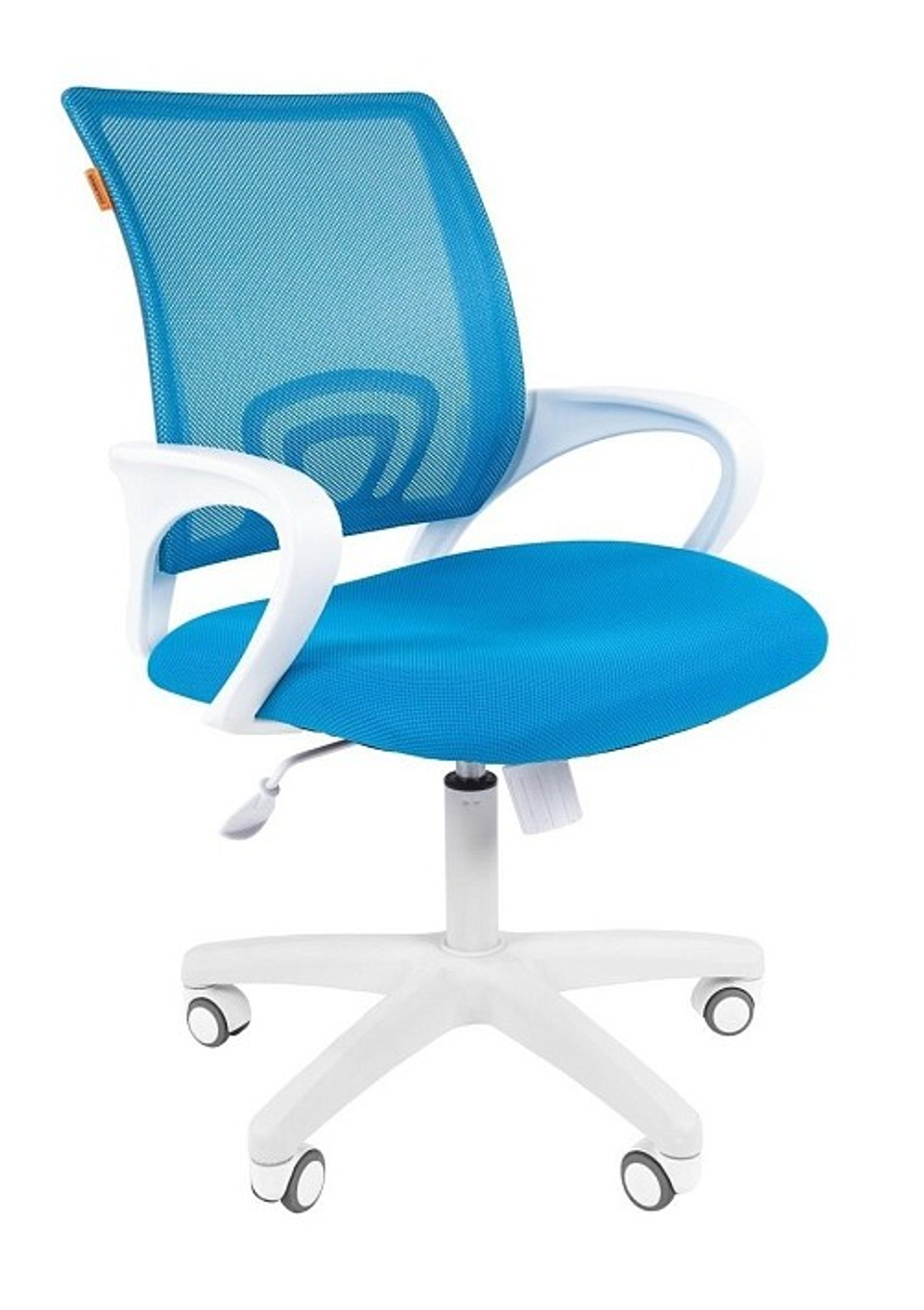 Офисное кресло CHAIRMAN 696, ткань TW/сетчатый акрил,пластик белый