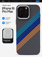 Карбоновый чехол на iPhone 16 Pro Max, цвет 220
