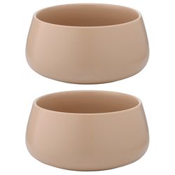 Набор из двух салатников бежевого цвета из коллекции Essential, 800 мл