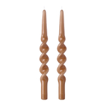 Набор из двух свечей светло-коричневого цвета из коллекции essential, 35 см