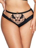 Трусики-слипы Sublime с цветочной вышивкой (Размер: M) (Цвет: черный)