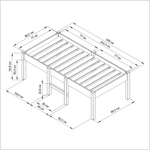 Односпальная кровать чердак 160х80 см Ами на ножках
