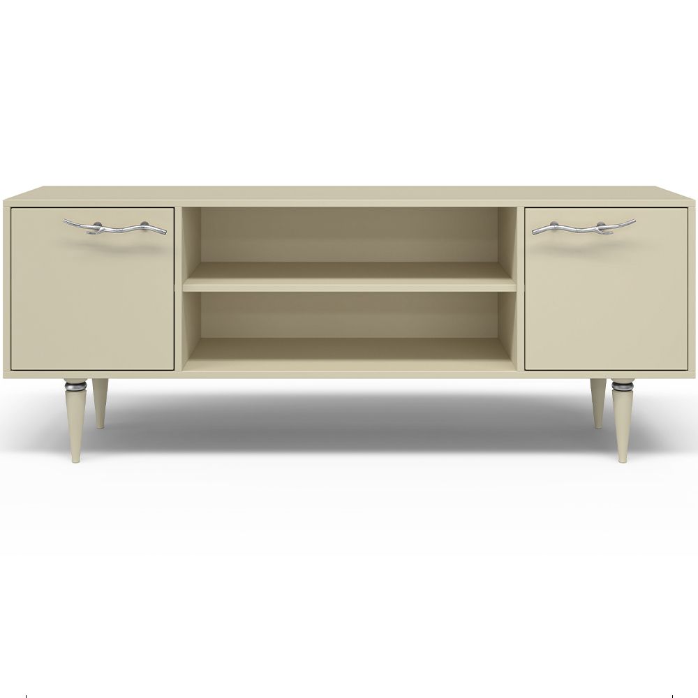 Тумба под ТВ Арт Колор matte 155см Классик Сильвер Серый шелк матовый