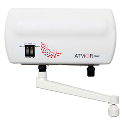 Водонагреватель электрический проточный Atmor Basic 5 KW TAP (кран)