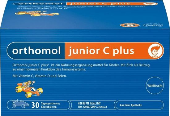 Orthomol Junior C plus Жевательные таблетки со вкусом лесных ягод