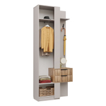 Прихожая с вешалкой и ящиками Кашемир/Авелано Чарли левый 90х35х220 см