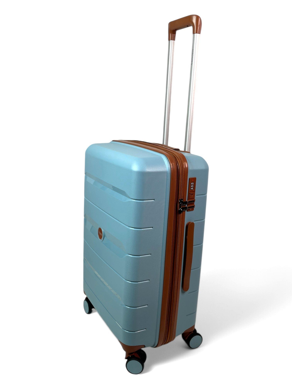 Средний чемодан Mironpan 23102, Голубой, M+