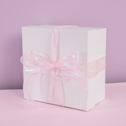 Лента декоративная (4 см*9,14 м) Органза с леской, Розовый, Хамелеон, 1 шт., 6233844