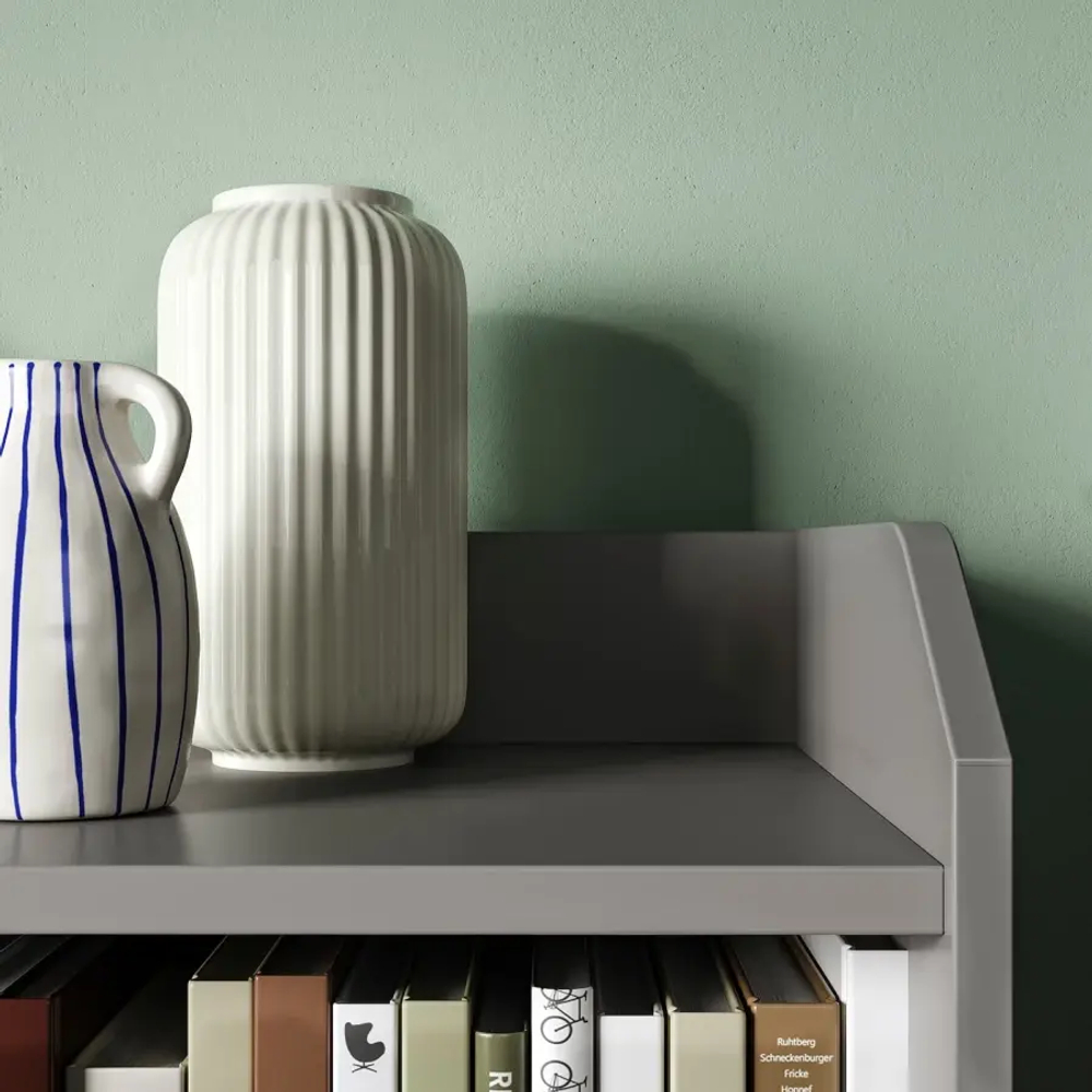 Шкаф - HAUGA IKEA/ХАУГА ИКЕА, 46х139х199 см, серый