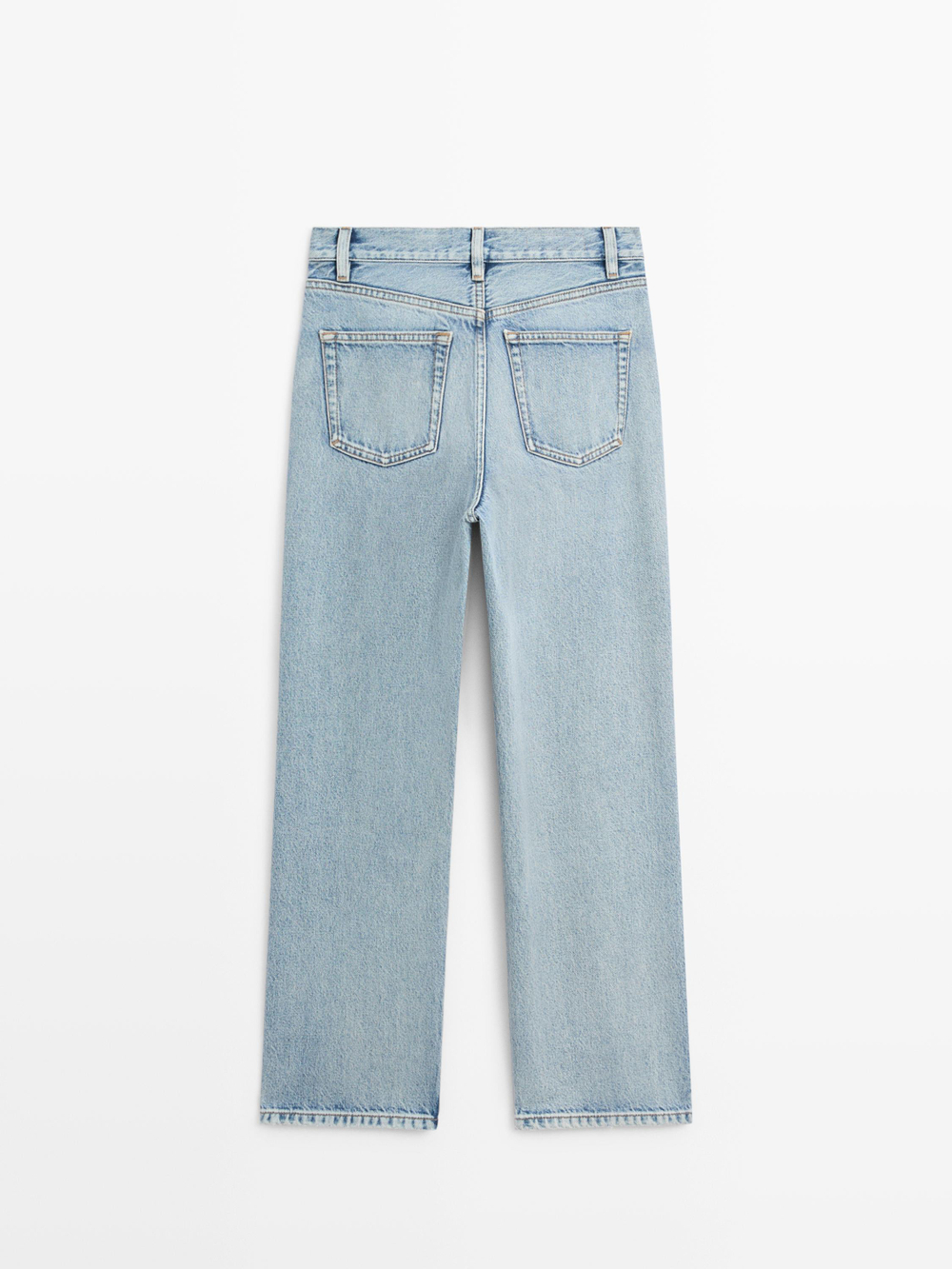 Massimo Dutti Джинсы прямого кроя, светло-голубой