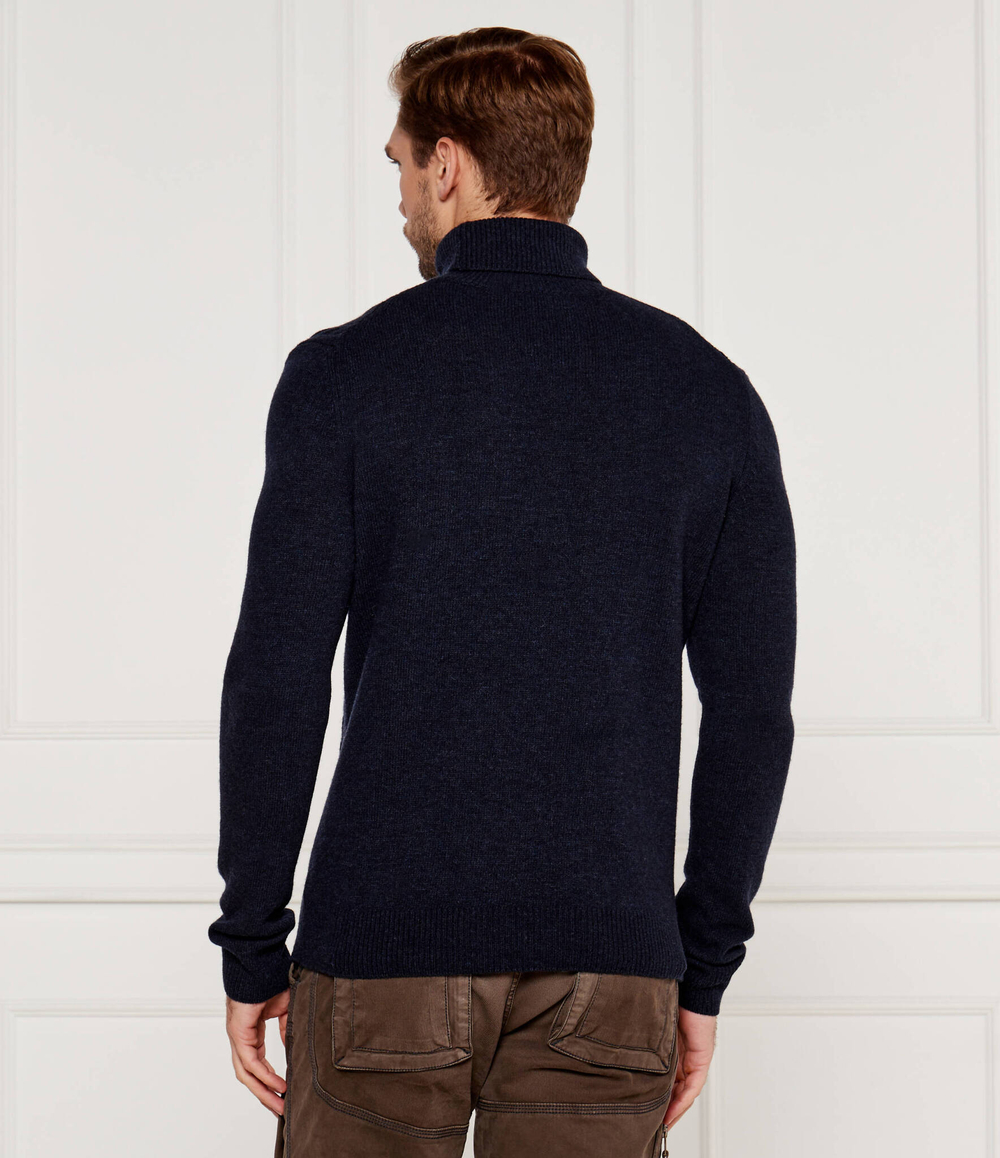 Хлопковый гольф Aeronautica Militare - темно-синий(MA1485L417)