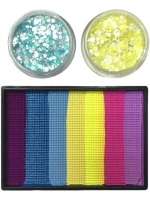 Аквагрим LENA PANTERA Яркая бабочка 50 гр + крем-блестки