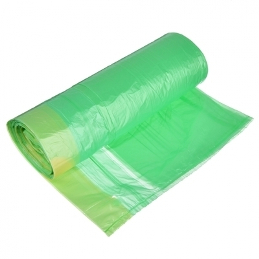 Мусорные пакеты 35л с завязками 500 600мм 15шт в рулоне цветные 40мкм