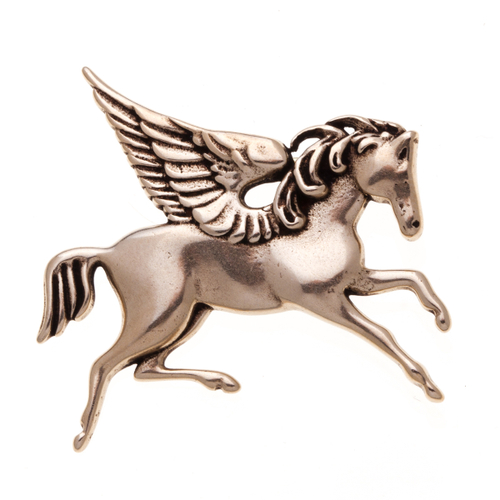 "Чхоллима" брошь в бронзовом покрытии из коллекции "Бестиарий" от Jenavi с замком булавка