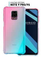 Чехол ROSCO для Xiaomi Redmi Note 9 Pro;Xiaomi Redmi Note 9S оптом (арт. XM-RN9S-HARD-TPU-PINK-BLUE)
