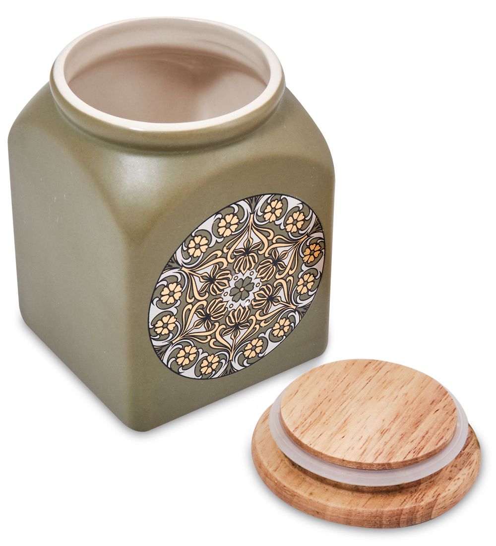 TJ-17/2 Керамическая банка сред. с крышкой