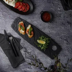 Блюдо прямоугольное 42,5*13 см h1,4 см Black Raw Stellar P.L. Proff Cuisine [1]