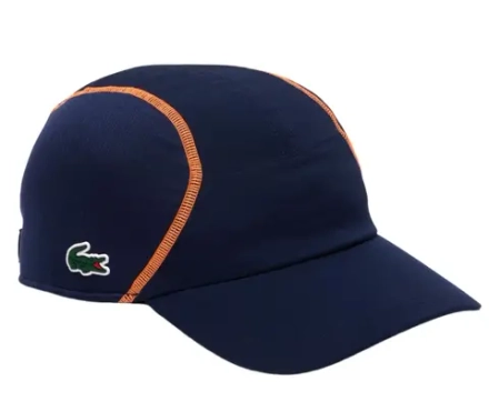 Теннисная кепка Lacoste Tennis Mesh Panel - navy blue/orange
