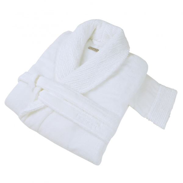 Халат махровый Hamam Galata Organic Contrast белый
