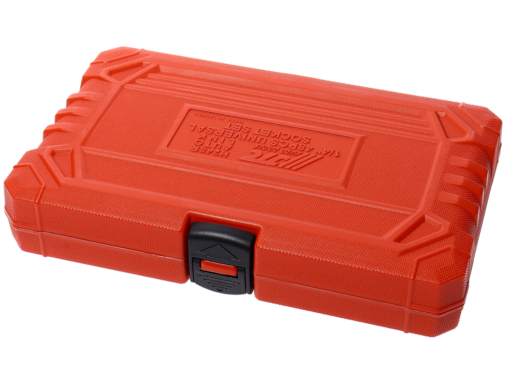 Набор головок торцевых 1/4" 6-ти гранных 4-14мм и насадок 48 предметов в кейсе JTC