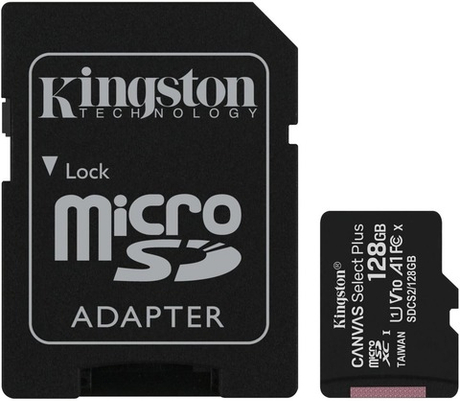 Карта памяти Kingston Canvas Select Plus microSD