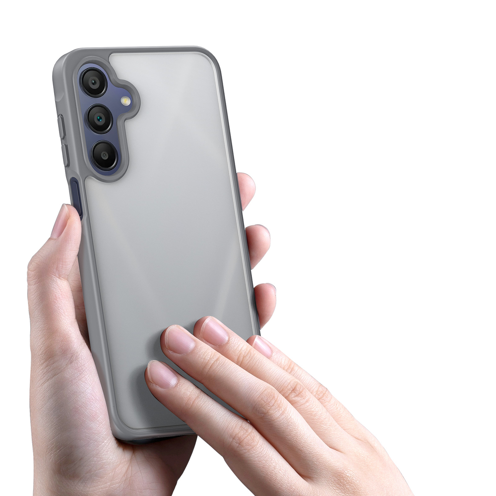 Прозрачный матовый чехол серого цвета для Samsung Galaxy A17 (5G, 4G), Galaxy A26 5G и Galaxy A16 (5G, 4G), серия Yind Series от Dux Ducis