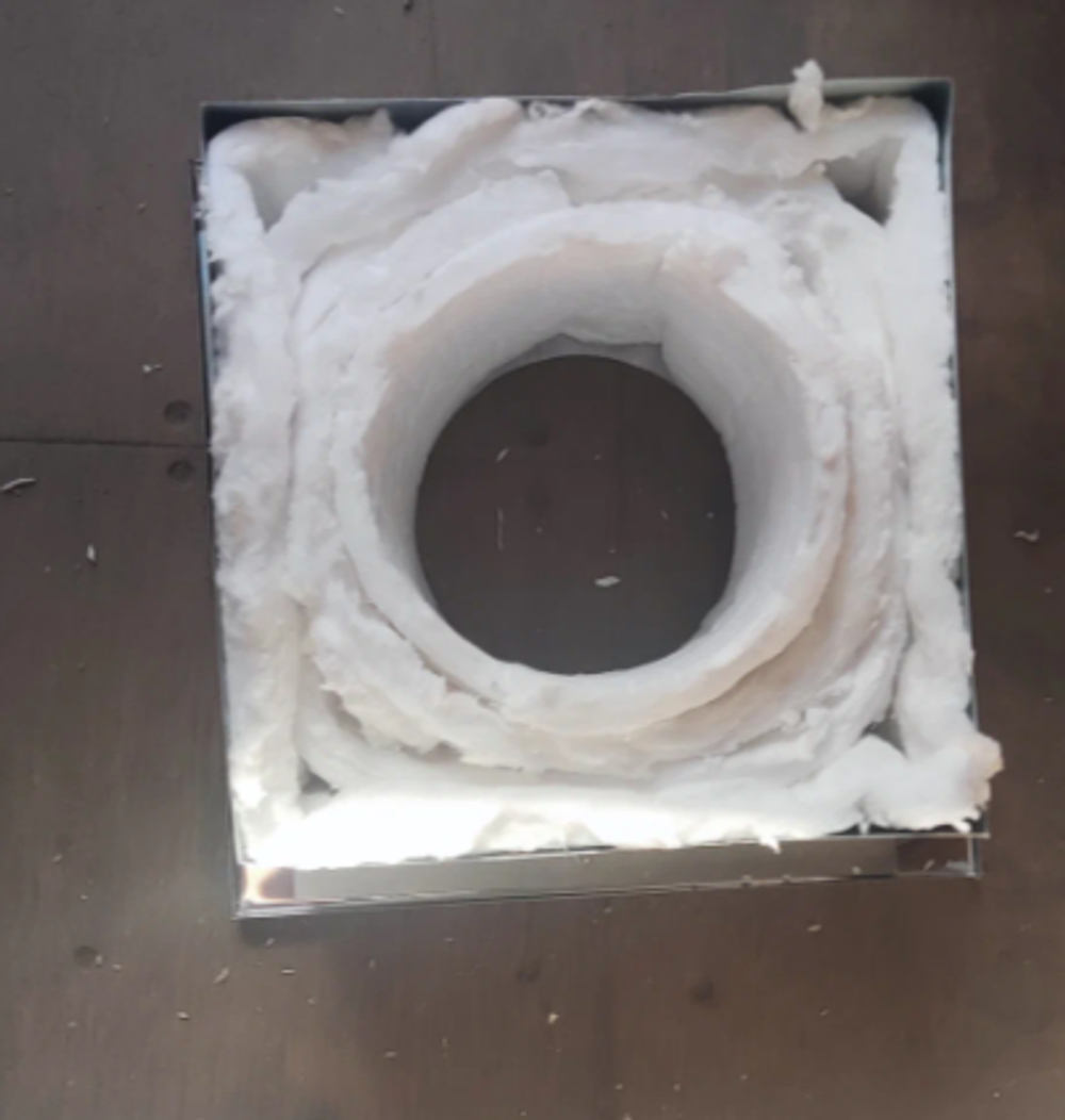 Потолочно-проходной узел ППУ 200 мм. нерж. ECOFLUE с изоляцией SUPERSIL