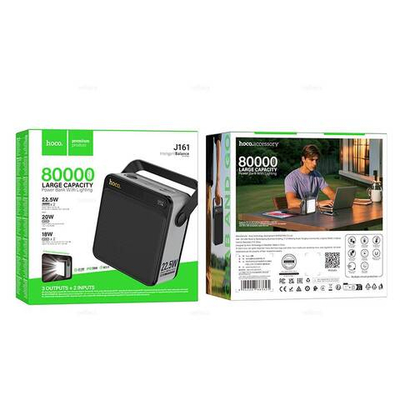 Портативный аккумулятор Hoco J161 80000mAh 22.5W+PD20W (black)
