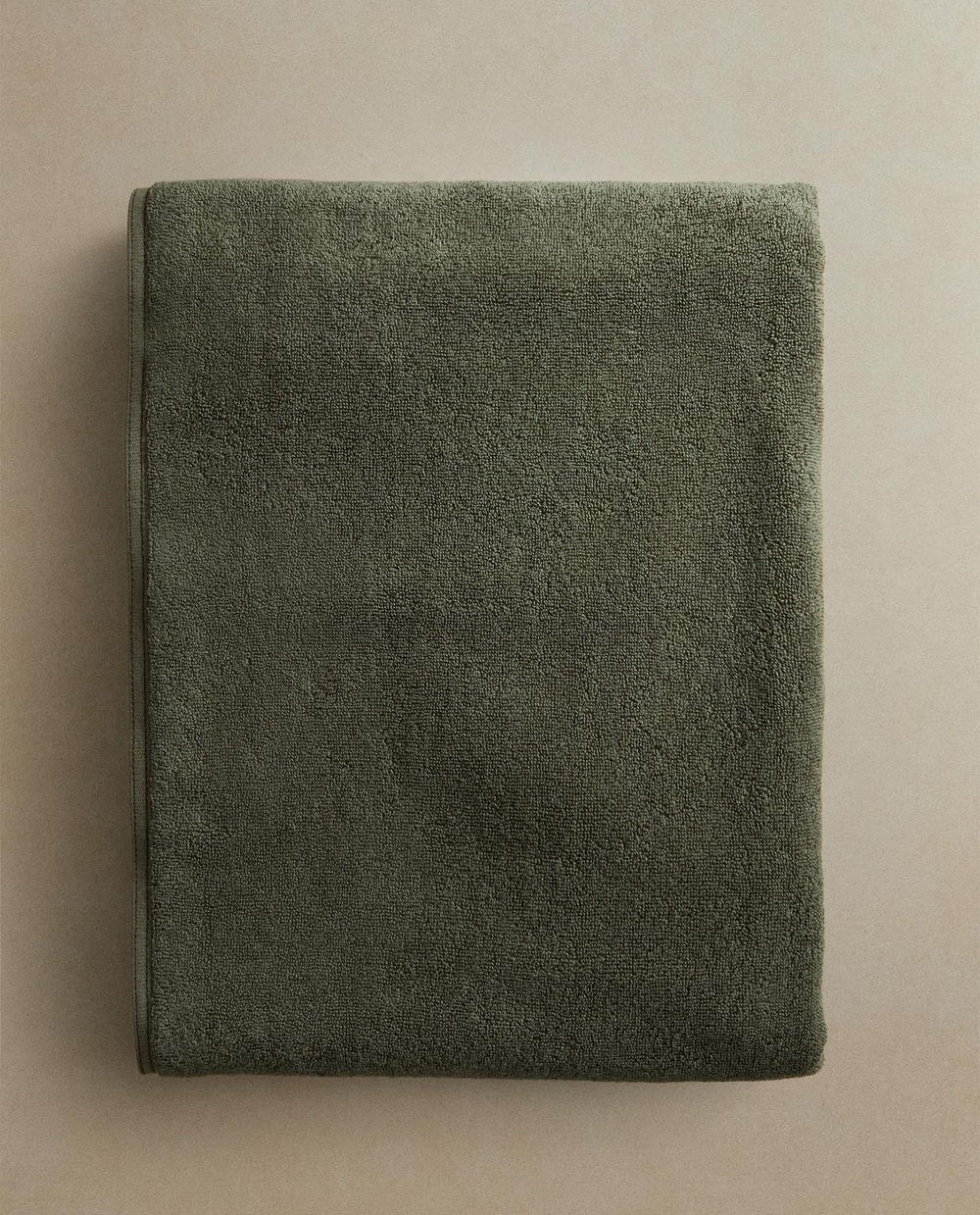 Zara Home - Двойное стежковое банное полотенце, серый, 90х150 см