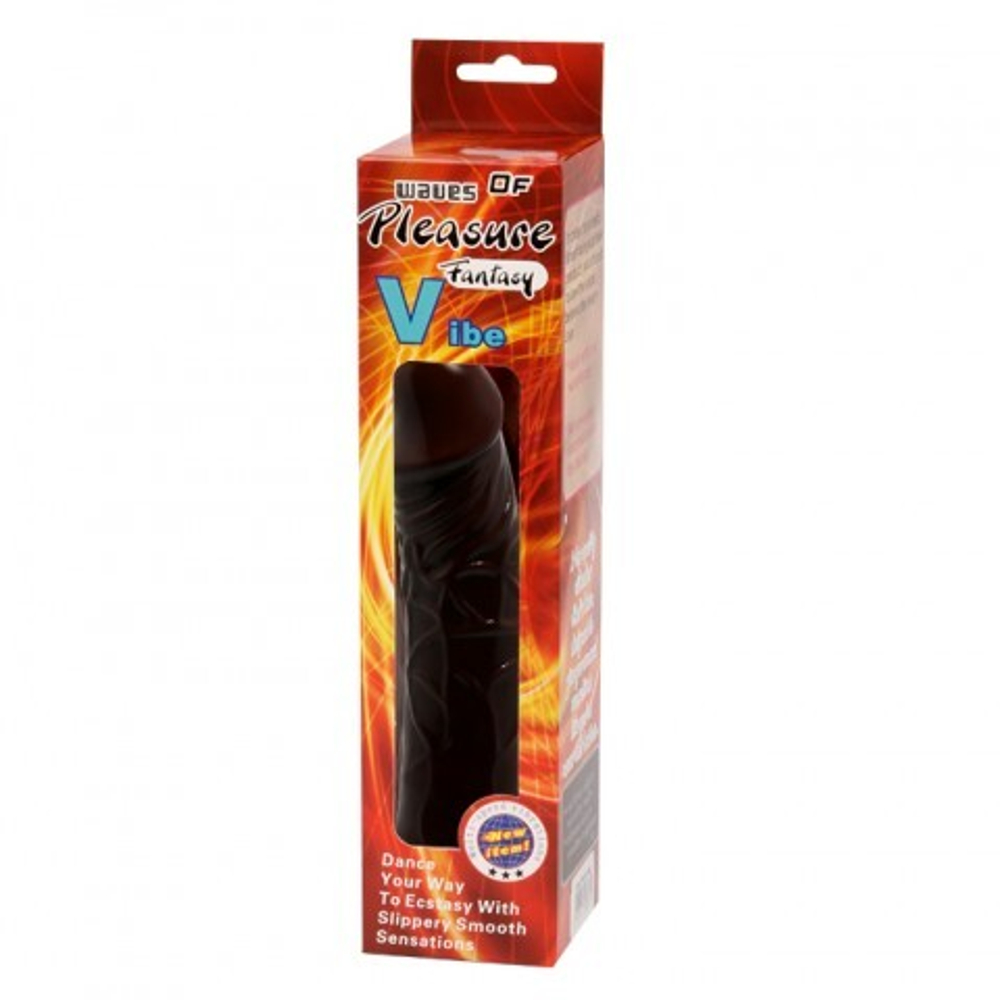 Вибратор-реалистик чёрный (20×3,9 см)