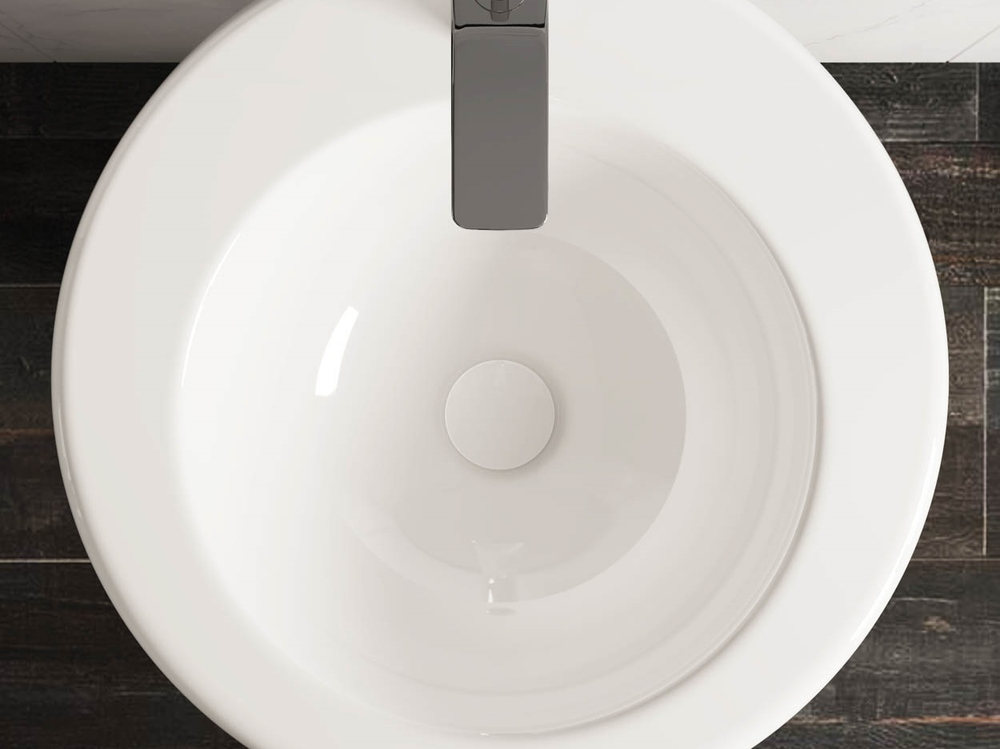 Умывальник-моноблок, 1 отверстие под смеситель