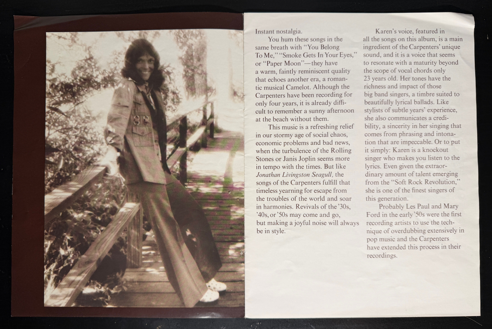 Carpenters ‎– The Singles 1969-1973 (США 1973г.)