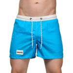 Мужские шорты голубые с белым карманом сзади Sesmik STORM COLORS BLUE LIGHT