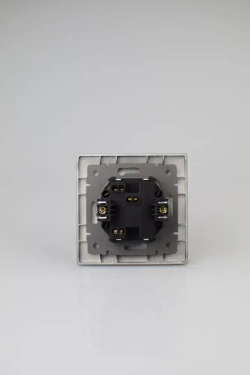 Выключатель одноклавишный черный